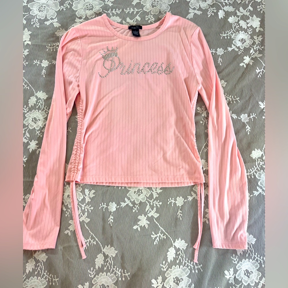 Rue21 Light Pink Embellished Top